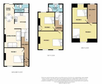 5 beds, Portland Street Floor plan