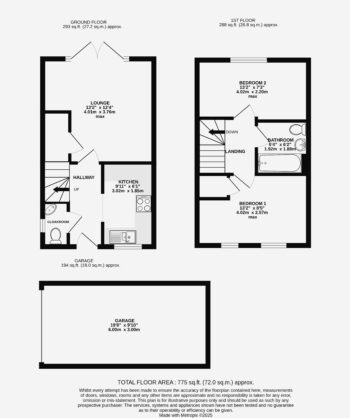 Crabtree Close, Cranbrook – No Onward Chain & Garage Floor plan