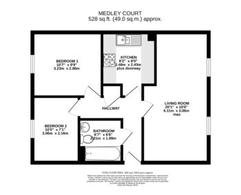 Medley Court, Exeter Floor plan