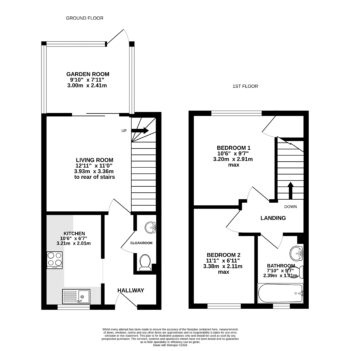 Lister Close, Exeter Floor plan